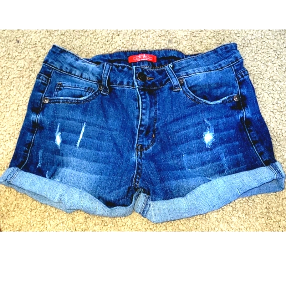 HH Jeans Sexy Denim Shorts Stretch Distressed M Nice!